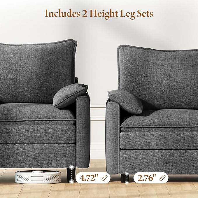 Vesgantti Large Modular Sectional Sofa, Big Comfy Cloud Couch - Image 3