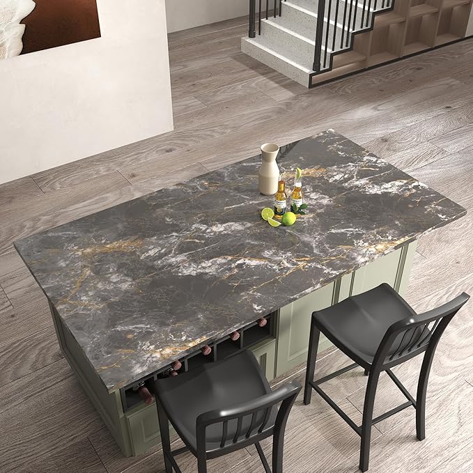 BAYYA Marble Contact Paper for Kitchen Counter Granite Countertop Peel and - Image 8
