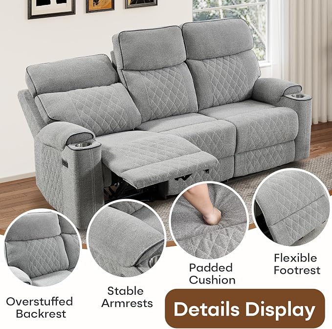 HAOMARKETS 3-Piece Recliner Sofa Set - Image 6