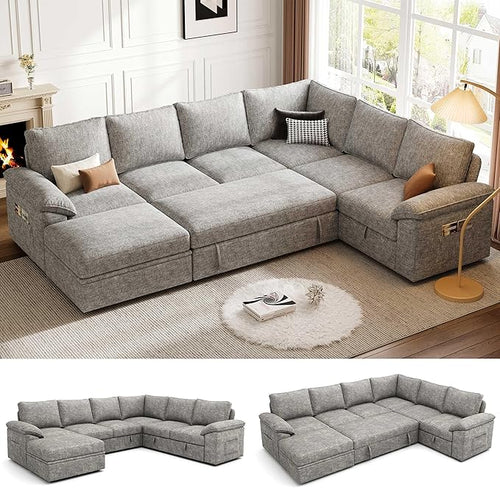 108 Inch Modular Sectional Sofa by Unknown